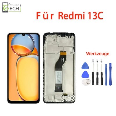 Für Xiaomi Redmi 13C / POCO C65 LCD Display mit Rahmen Touchscreen Bildschirm