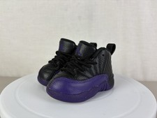 Nike Air JORDAN 12 Retro Toddler TD 4C Field Purple Black 850000-057 Shoes