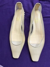 NALEBE AURUM SQUARE TOE MESH FLAT IN CHAMPAGNE Size:EU 39/US9