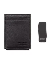 Kenneth Cole REACTION Men's Slim Magnetic Front Pocket Wallet with Dual Money...