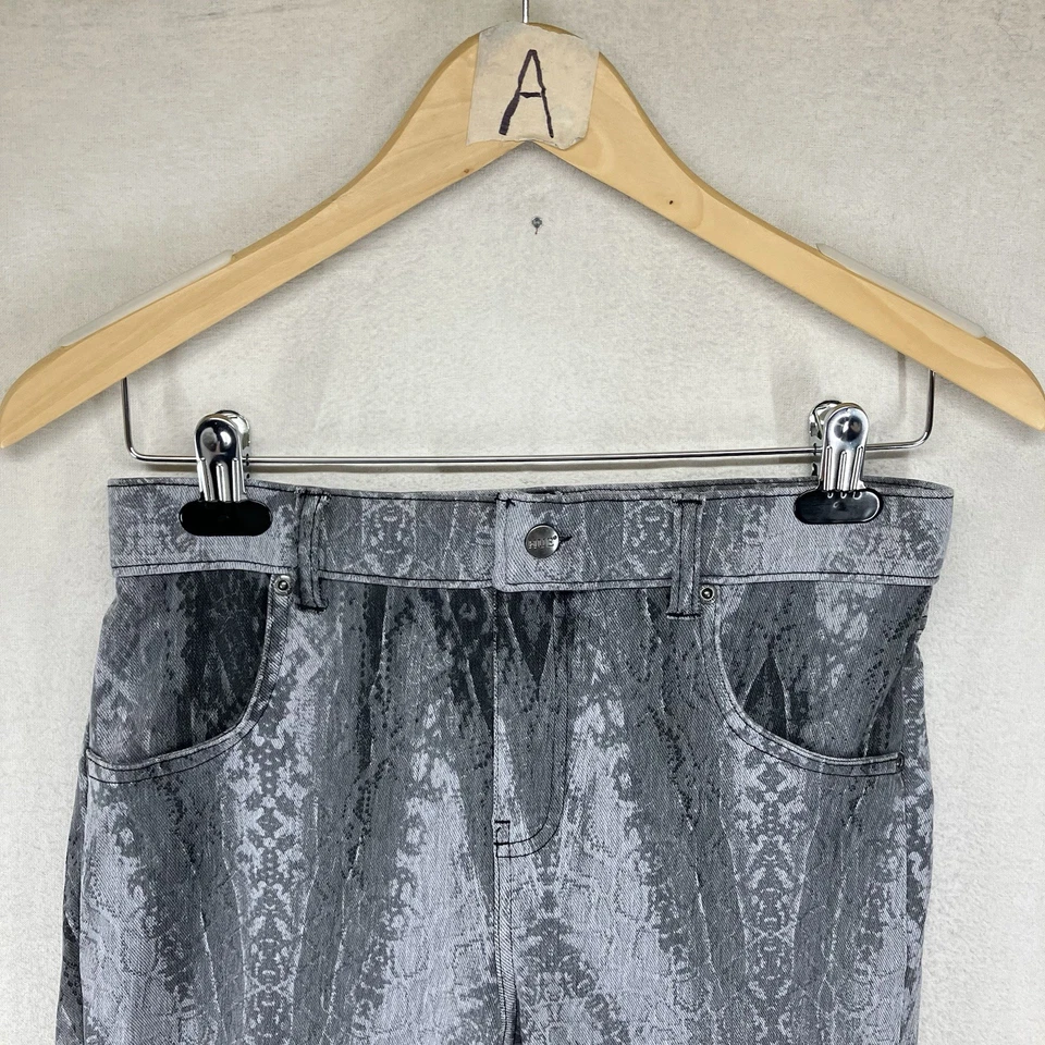 Leggings de mezclilla con estampado de pitón HUE para mujer medianos de piel de serpiente pantalones elásticos ultra suaves Foto 4 de 4