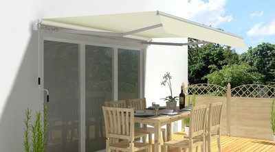 Gelenkarm Markise 2.5x2m Sunconnect beige/beige Sonnenschutz Überdachung neu