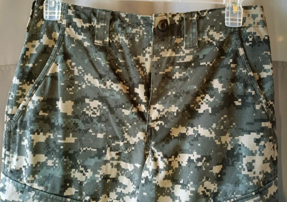 Pantalones TRU-SPEC Largos Tactic Response Ripstop tiro alto cargo camuflaje grises hombres pequeños Foto 3 de 4