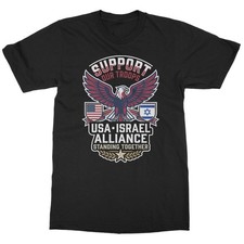 Support Usa Troops Usa Israel Standing Together Unisex T-Shirt