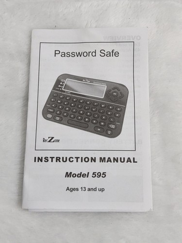 Password SAFE RecZone Electronic Organizer Identity Protect Vault - New Open Box - Afbeelding 14 van 14