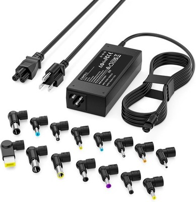 15 Tips 90W Universal Power Supply Charger for Laptop & Notebook AC/DC Power