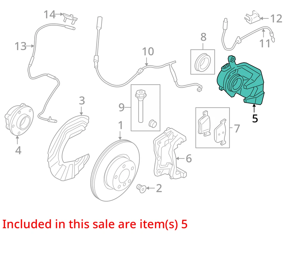 2019 - 2024 BMW 330i G20 OEM 2.0L AWD FRONT RIGHT BRAKE CALIPER *64K MILES* - Image 3 of 4