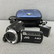 JVC Everio GZ-HD620BU Hard Drive Camera/Camcorder 2 Batteries Case FOR PARTS