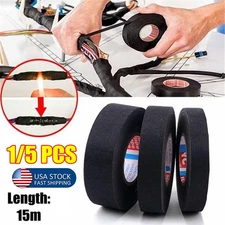 1-5pcs Wire Harness Automotive Cloth Tape, Adhesive Resistance Heat Proof Tape