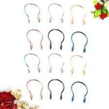 12 Pcs Nose Piercing Hoop Faux Septum Rings False Fake Piercings