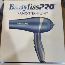 BABYLISS PRO NANO TITANIUM PROFESSIONAL LIGHTWEIGHT IONIC HAIR BLOW DRYER NEW