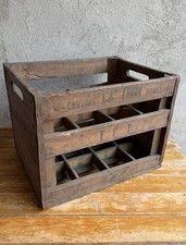 Cassetta Cassa In Legno Cantine Ca’ Tron Porta Bottiglie Vino Anni ‘40