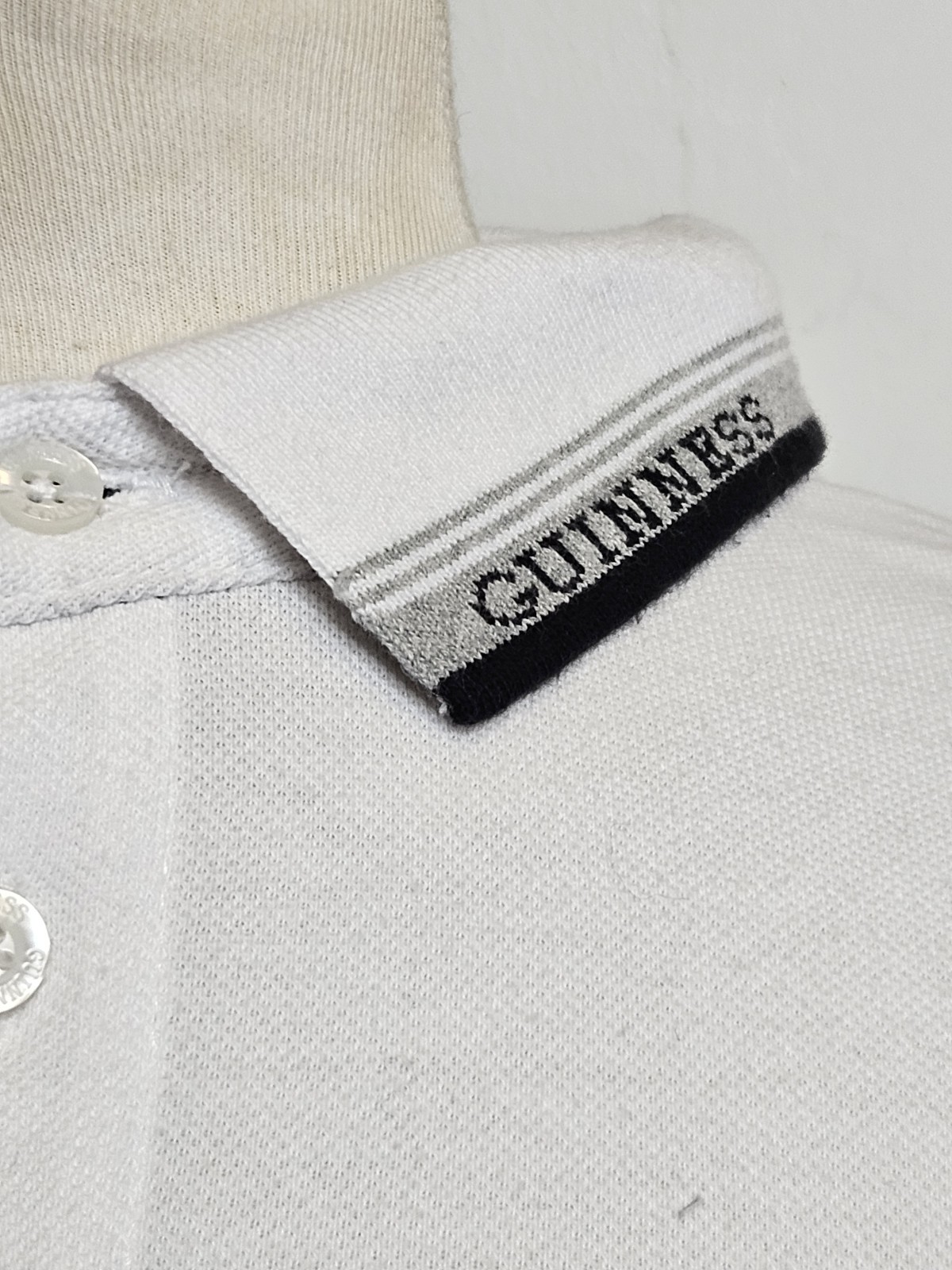Guinness Cotton Polo Shirt Mens Button Up Oversized Premium Pullover UK 3XL image 2