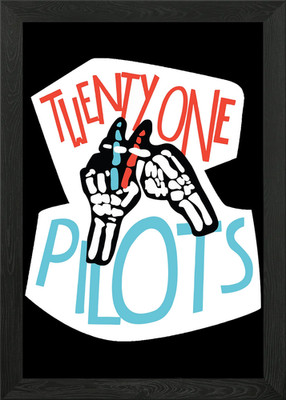 Twenty One Pilots gerahmtes Wandbild Poster Leinwanddruck Bild