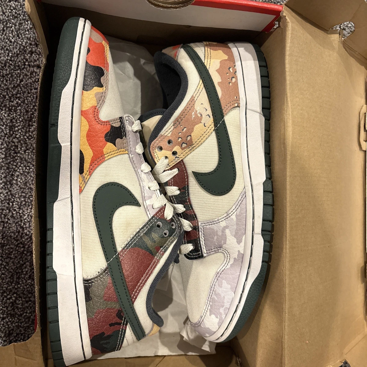 Nike Dunk SE Low Sail Multi-Camo for Sale | Authenticity
