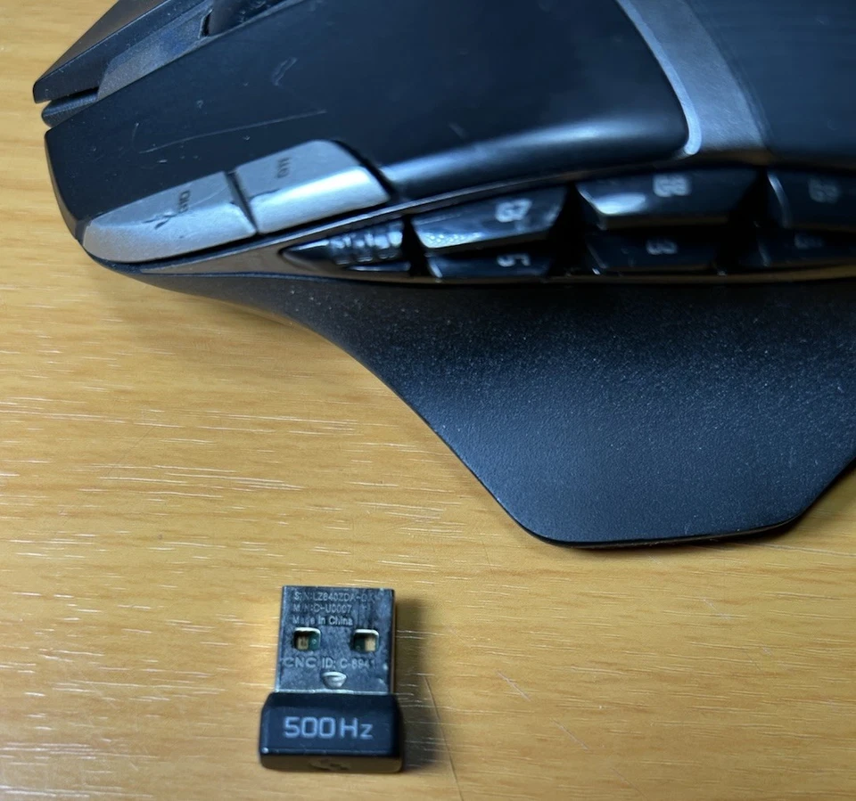 Logitech G602 11 botones inalámbrico ratón para juegos y dongle receptor USB Foto 2 de 4