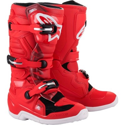 Alpinestars Kids Motocross-Stiefel Tech 7 S Rot