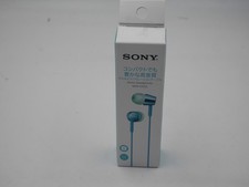 Free shipping. Brand new. Sony MDR-EX155 L light blue stereo headphones.