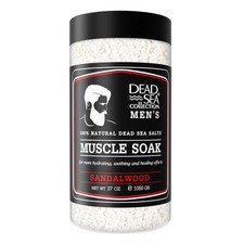 Dead Sea Collection Bath Salts for Men with Sandalwood Oil - Muscle Recovery Bat