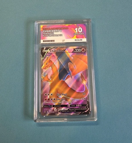 Pokémon TCG Charizard V Black Star Promo SWSH050 Ace 10 Holo
