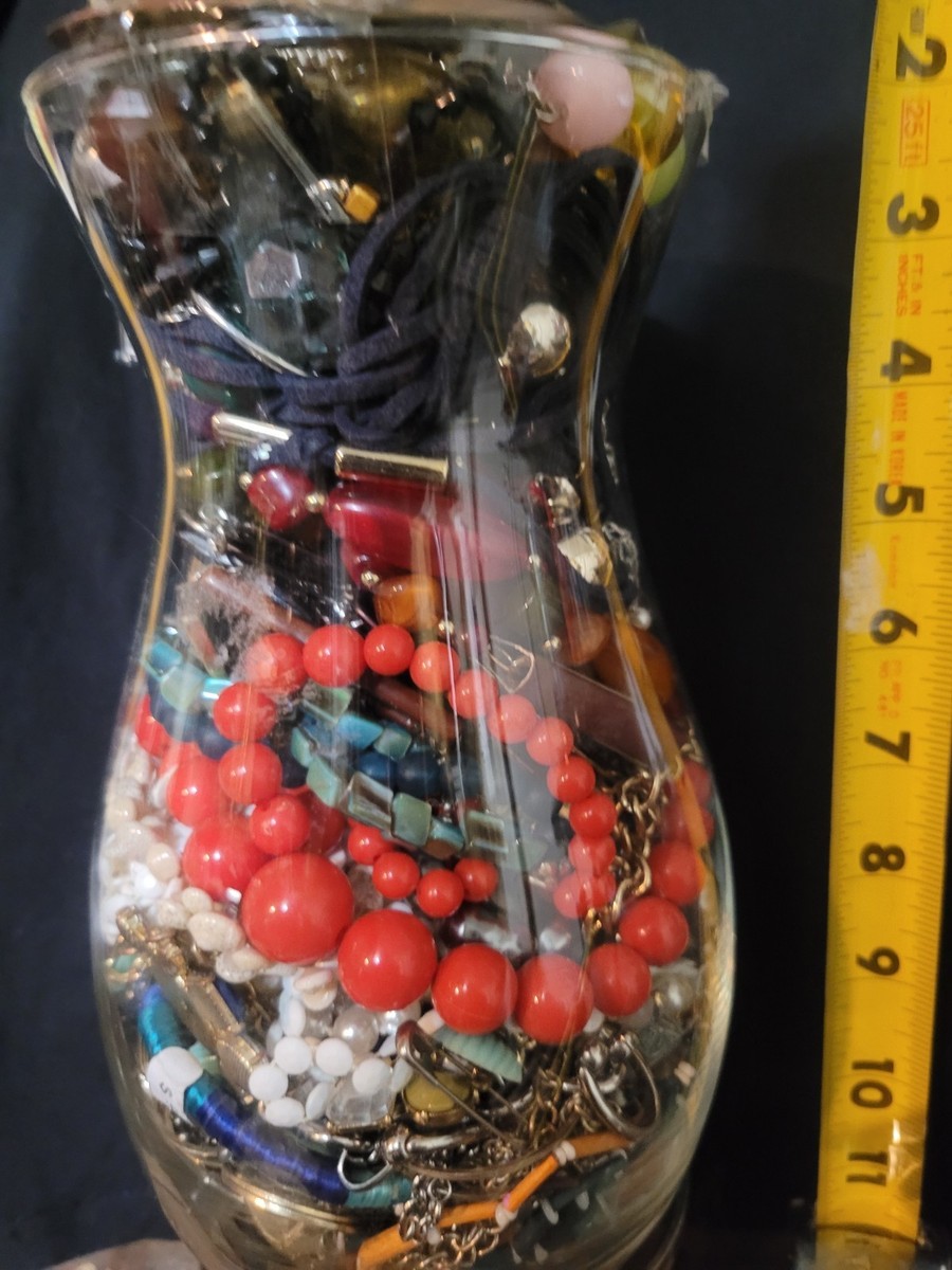 VINTAGE & COSTUME MIXED JEWELRY JAR BRANDED UNBRANDED LOT View 4