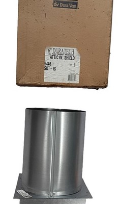 DuraTech 6DT-IS Attic Insulation Shield 6'' Duravent 9446 Chimney Pipe SDT-IS