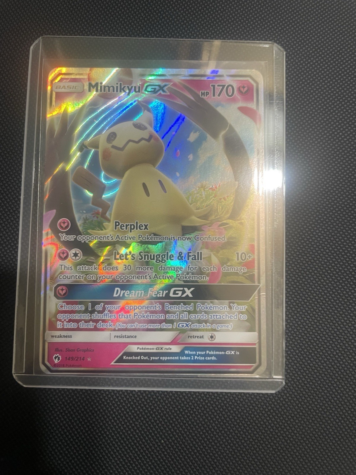 Mimikyu GX 149/214 Sm-Lost Thunder Holo(open To Offers)