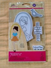 Prima Marketing Julie Nutting Cling Stamps Katrina Doll Set 913168