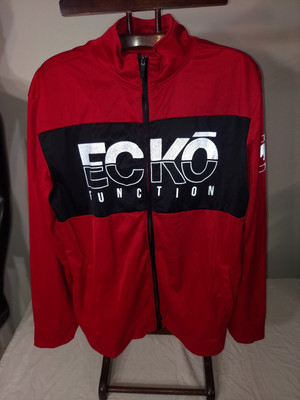 Ecko Function Reflective Print Full Zip Light Jacket Ecko Red Mens XL NWT