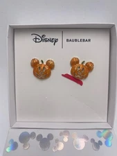 BaubleBar x Disney Halloween Mickey Mouse Pumpkin Patch Statement Stud Earrings