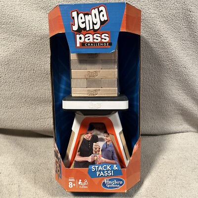 Jenga Game Hasbro Jenga Pass Challenge Game Ages 8+/ Pass And Play