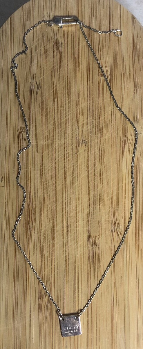 GUCCI チェンティテルニレンクスフツ 388453AEMP0 1000NERO Gucci Necklace 1313AR Silver 1843655 | eBay