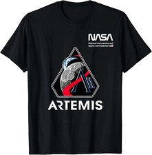 Nasa Artemis Ii Mission Patch Worm Logo T-shirt