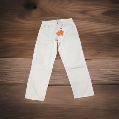 YoungLA Men's Baggy Jeans Sz 34R 34x28 Jeans  Off-white NWT 609 Urban Modern