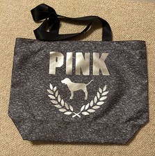 Borsa Victoria’s Secret ROSA 2021 Black Friday grigia metallizzata con zip - usata in ottime condizioni