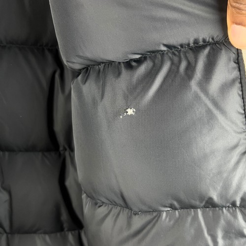 Eddie Bauer Goose Down Coat Mens Large Beige Puffer Jacket Chore Pockets Outdoor - Picture 3 of 11