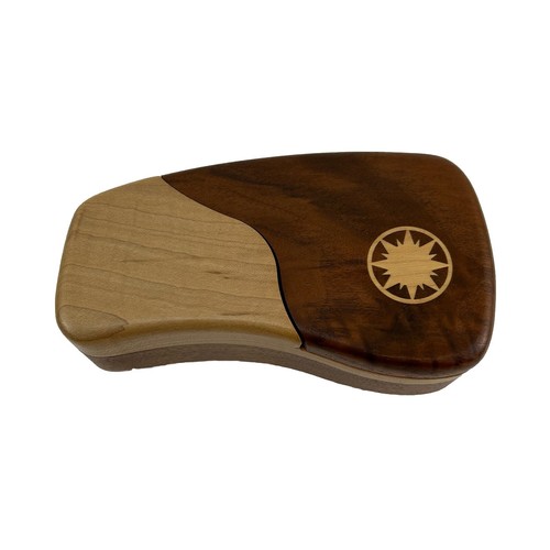 Gravity Pin Puzzle Locking Box Vintage Wooden Box Ginos Burl Walnut