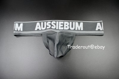 AussieBum Men Grey The CUP Microfiber Backless Pouch underwear size S M L XL