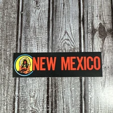 Vintage New Mexico Bumper Sticker Impko Black Red Indian Native American Rare