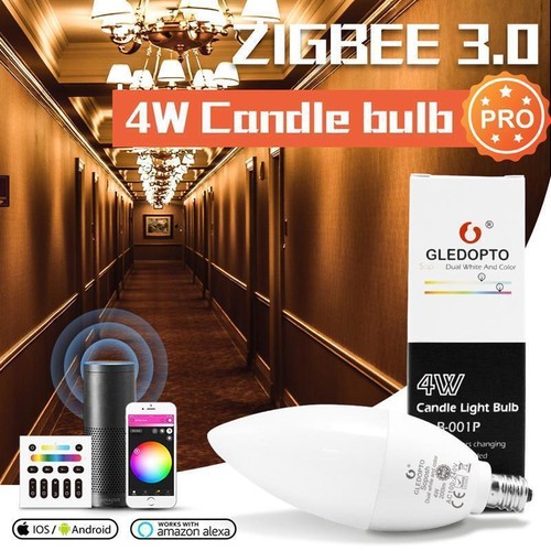 GLEDOPTO LED E14 Lampadina Zigbee 3.0 Pro Rgbcct Cambio Colore Comando 4W - Bild 3 von 8