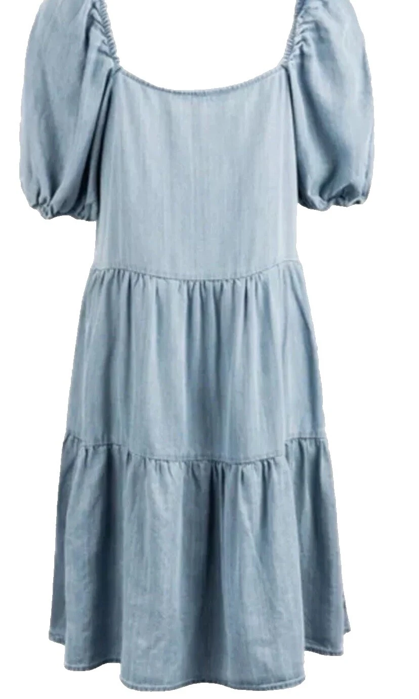 Cotton 3/4 Sleeve Solid Dresses Midi