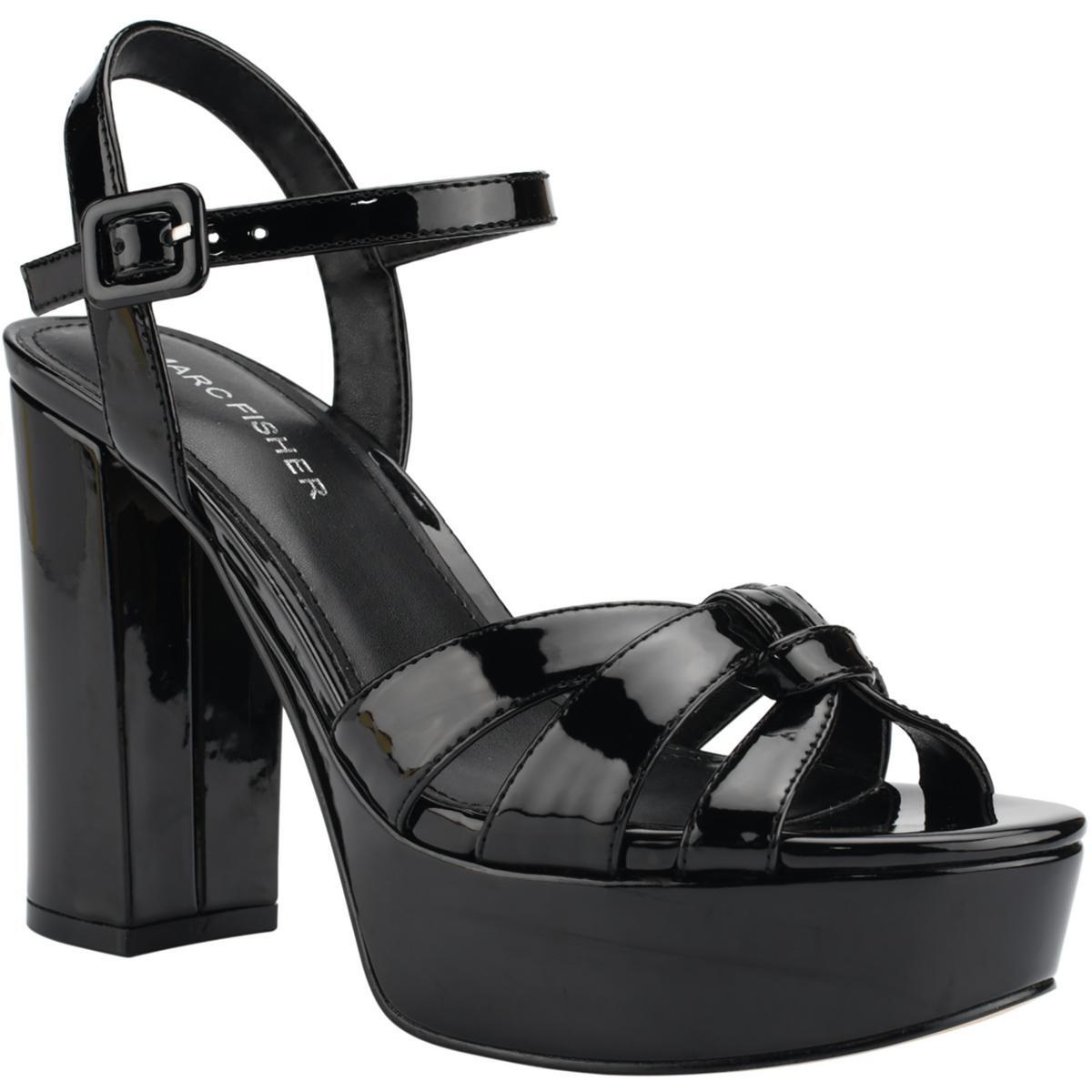 Женские босоножки на платформе Marc Fisher с дамасским лакированным ремешком на щиколотке BHFO 1569