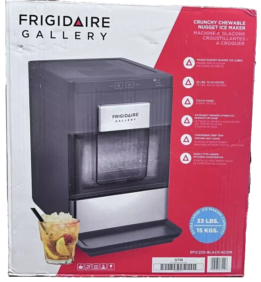 NEW Frigidaire Gallery EFIC220-BLACK-6COM Nugget Ice Maker
