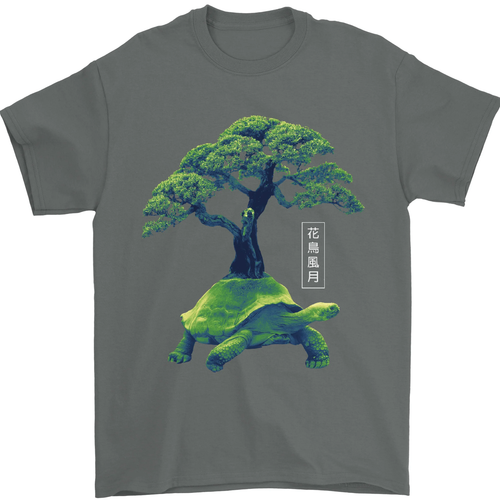 Abstract Tartaruga Albero T-Shirt 100% Cotone - Picture 9 of 10