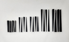 Piano Rubber Wedge Tuning Mutes Assorted Set- 20 pieces, 5 sizes