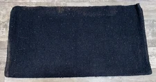 BLACK POLY COTTON WESTERN SADDLE BLANKET 35'' X 37''