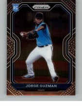 2021 Panini Prizm Jorge Guzman 27  RC  Miami Marlins