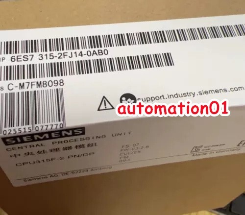 Siemens 6ES7315-2FJ14-0AB0 / 6ES7 315-2FJ14-0AB0 Central Processing New In Box - Picture 1 of 2