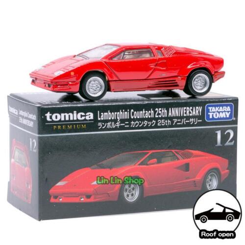 Tomica Premium 12# Lamborghini Countach 25th Anniversary Diecast Tomy Takara Car - Afbeelding 1 van 2
