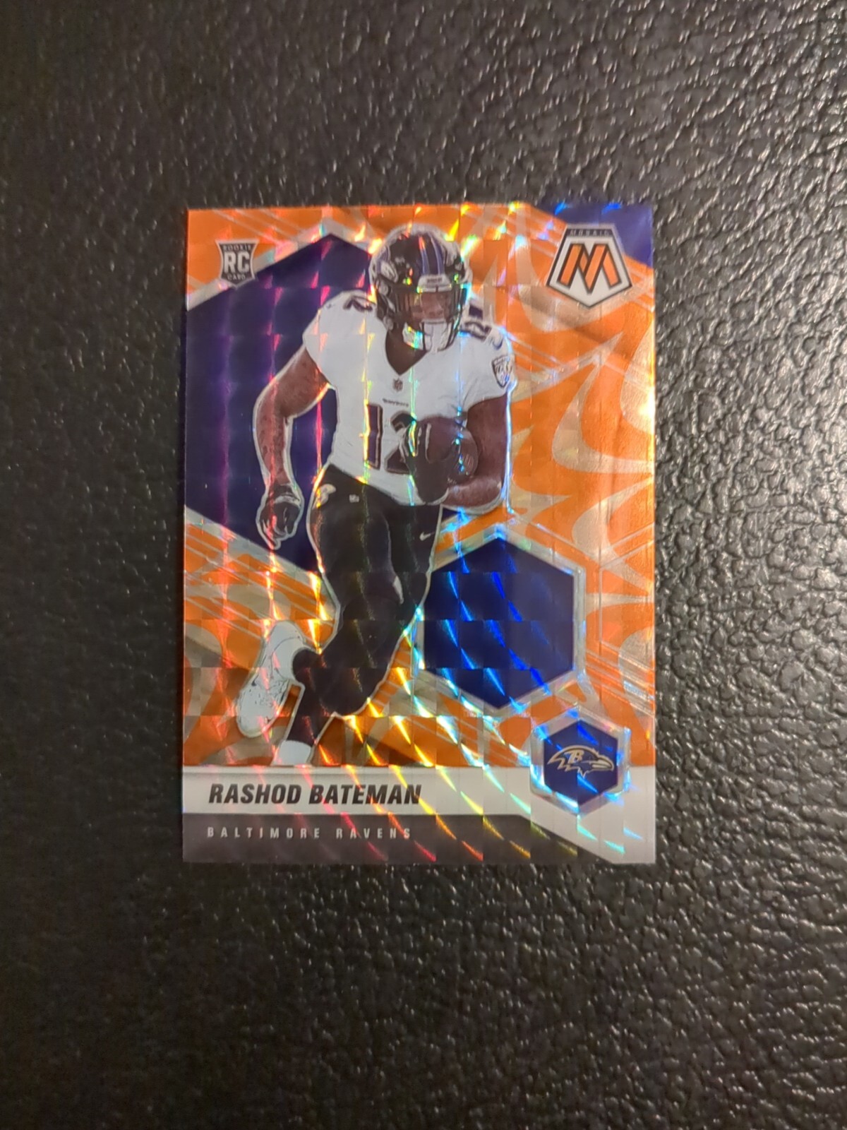 2021 Panini Mosaic Rookies Mosaic Red Prizm Rashod Bateman #310 Rookie RC